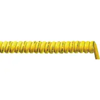 Lappkabel Lapp ÖLFLEX Spiral 540 P, 0,35 m, Gul, 3000 V, 1,5 mm², -30 - 50 °C, 5,2 cm