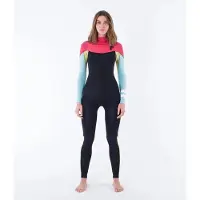 Hurley Advant 4/3 Mm Dame Våddragt I Neopren Med Lynlås I Brystet Og Lange ærmer