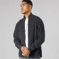 Solid Herre Strik Cardigan Mørk Grå Marl Dar Grey M