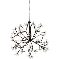Luca Lighting Julependellampe kugle sort 40 cm inkl. LED med timer IP44 - Nobu