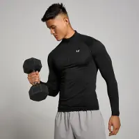 Myprotein MP Tempo Pillar Graphic Seamless 1/4 Zip til mænd – Sort - XS