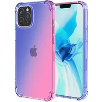 Mtp Products Gradient Stødtæt iPhone 14 Pro Max TPU Cover - Blå / Pink