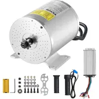 Vevor 1800W elektrisk børsteløs DC-motorsæt - 48V 4500 o/min motor med opgraderet hastighedsregulator og gashåndtag til gokarts, elcykel, motorcykel, scooter, gør-det-selv