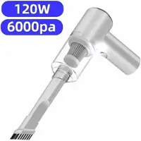 Mtp Products USB genopladelig ledningsfri bilstøvsuger 6000Pa - hvid