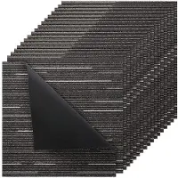 Vevor Tæppefliser Genanvendelige 610x610 mm, 24 stk. Modulært Tæppe Firkantet Tæppe, Kommercielt Gulv Blødt Polstret til Sømløs Betræk 8,9㎡, Nem Gør-det-selv Udskiftning til Stue Soveværelse Kontor In