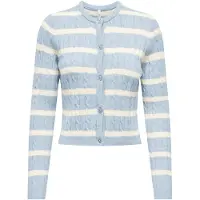 ONLY Cardigan 'ONLKATIA' blå / hvid