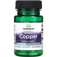 Swanson Health , Albion Kobber, 2 mg, 60 Kapsler