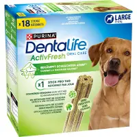 Purina Dentalife 3 + 1 gratis! 4 x Active Fresh - Large (4 x 18 sticks)