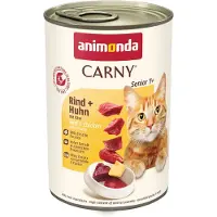 Animonda Carny Økonomipakke: 24 x 400 g Senior - Oksekød + kalkunhjerter