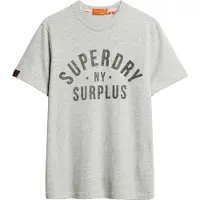 Superdry Superdrytil mænd. M1012013A Surplus T-shirt grå (L), Casual, Bomuld, Korte ærmer