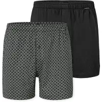 Schiesser Boksershorts ' Basic ' grå / sort