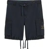 Superdry Superdrytil mænd. M7110435A Lette marineblå shorts i faldskærmsstil (28), Casual, Bomuld
