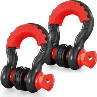 Vevor 2-pak 3/4" D ringsjækle med 7/8" skruetap 62832 lbs brudstyrke