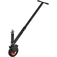 Vevor Trailer Dolly, 136 kg tungevægtkapacitet, 40 cm og 50 cm højdejusterbar trailerdolly, med 3,8 cm og 5 cm kugler, 20 cm pneumatisk gummidæk, til flytning af RV-trailer