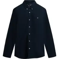 Superdry Superdrytil mænd. M4011037A Klassisk Oxford L/S-skjorte Eclipse navy (L), Bomuld, Lange ærmer, Blå