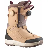 Salomon Snowboard - Snowboardstøvler dame - Vista Dual Boa Tan/Deep Taupe/Port til Unisex - Størrelse 40 - Brun