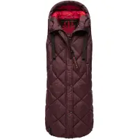 NAVAHOO Vest 'Schnuckel' bordeaux / grenadine / sort