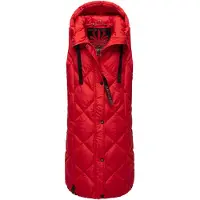 NAVAHOO Vest 'Schnuckel' knaldrød / sort