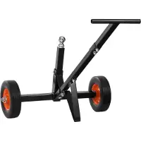 Vevor Trailer Dolly, 600lbs tungevægtkapacitet, trailerflytter i kulstofstål med 1-7/8" hitchkugle og 10" solide dæk, bærbar trækvogn til flytning af bil, autocamper, bådtrailer