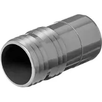 Fiap 2436, Polyvinylchlorid (PVC), Jordrørskobling, Grå, 206 g