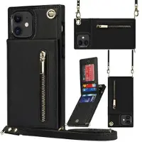 Mtp Products Mobilpung / Taske Cover med Snor til iPhone 11 - Sort