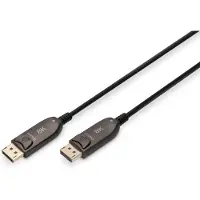 Digitus DisplayPort AOC hybrid fiberoptisk kabel, UHD 8K, 20 m