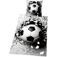MCU Fodbold 3D Sengetøj - 100 Procent Bomuld