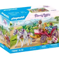 Playmobil Princess Magic - Karet med Heste - 71846 - 97 Dele - - OneSize - Legetøj