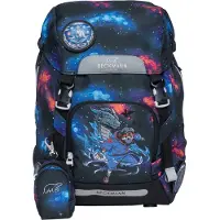 Beckmann Skoletaske - Classic - Ninja Elements - Sort - - OneSize - Skoletaske