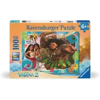 Ravensburger Puslespil - 100 Brikker - Disney Vaiana - - OneSize - Puslespil