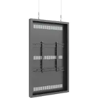 Multibrackets M Pro Series - Indelukke - for digitalt skiltepanel - ledning, medium - stål - sort - skærmstørrelse: 55 - loftsmonterbar