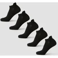 Myprotein MP Unisex Ankelsokker (5-pak) - Sort - UK 6-8