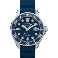 Timex Analogt ur 'Deepwater Meridian' marin / sølv