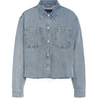 Noisy May Bluse 'NMAlva' blue denim
