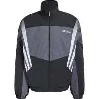 Adidas Originals Overgangsjakke 'Santiago' mørkegrå / sort / hvid