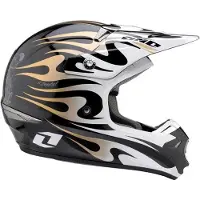 One Industries Kombat Flames Offroadhjelm