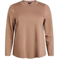 Zizzi Bluse 'MONA' lysebrun