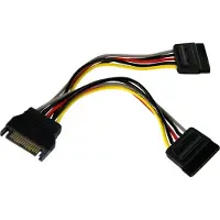 StarTech.com SATA Power Y Splitter Cable Adapter - M/F - power splitter - 15.2 cm