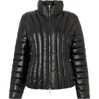 Armani Exchange A|X Armani Exchangetil kvinder. XW001808AF18998UC001 Quiltet jakke af genbrugt folie med sort metallisk effekt (L), Casual, Polyester