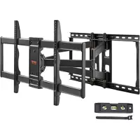 Vevor Full Motion TV-beslag passer til de fleste 37-90 tommer TV'er, drejelig vipning horisontal justering TV-vægbeslag med 4 leddelte arme, maks. VESA 600x400 mm, holder op til 165 lbs