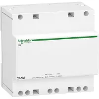 Schneider Electric Acti9 Sikkerhedstransformer 25VA 230V/12-24VAC, 90 mm