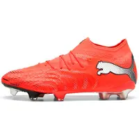 Puma FUTURE 9 ULTIMATE FG Football Boots Unisex, Shoes, Glowing Red/White/Black, 40.5