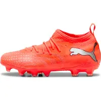 Puma Future 9 Match FG/AG Unleashed - Rød/Hvid/Sort/Silver Børn, størrelse 35