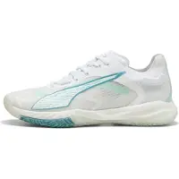 Puma Accelerate NITRO SQD 4 W+ Game On Handball Shoes Women, Shoes, White/Baltic Sea Blue/Fresh Water, 40