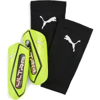 Puma ULTRA Twist Football Sleeve Shinguards, Accessories, Yellow Alert/Black, S