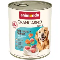Animonda GranCarno Økonomipakke: 24 x 800 g Original - Laks og spinat