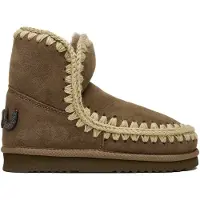 Mou Moutil kvinder. MU.FW101050A Læderstøvler Eskimo 18 Glitter Logo taupe (38), 5-8 cm, Ingen, Casual, Gråt