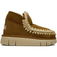 Mou Moutil kvinder. MU.FW531009A Eskimo Bounce brune træningssko i læder (40), 3-5 cm, Ingen, Casual