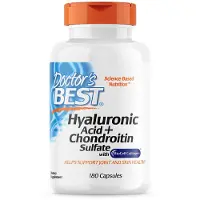 Doctors Best , Hyaluronsyre + Chondroitin Sulfat med BioCell Collagen, 180 Veggie Kapsler