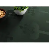 Nordstrand Juledug - 140x420 cm - Grøn med hjerter - Jacquardvævet borddug - Eksklusiv dug
